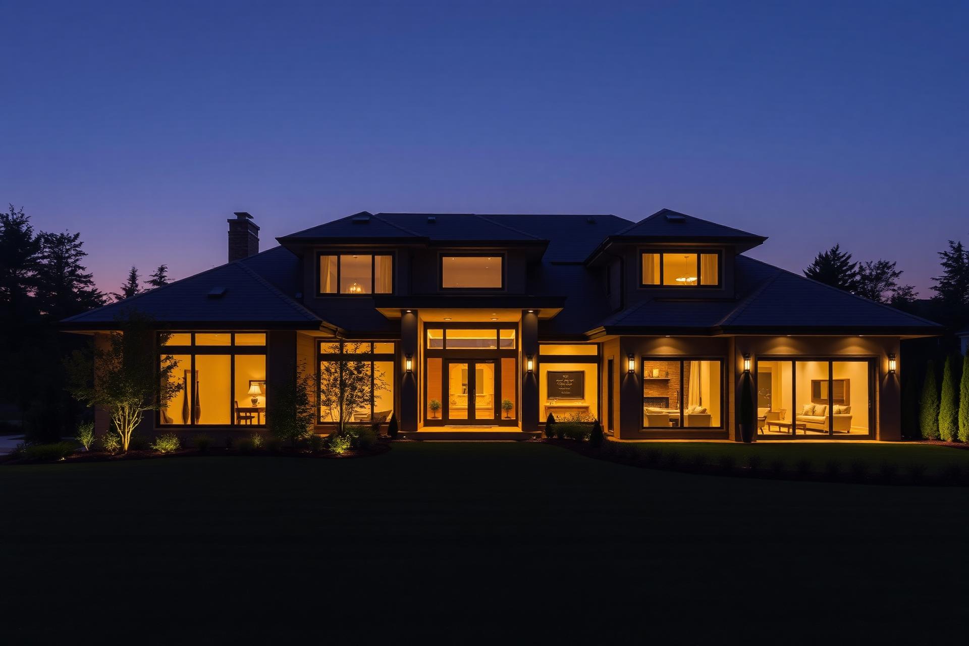 Luxury GTA home at dusk